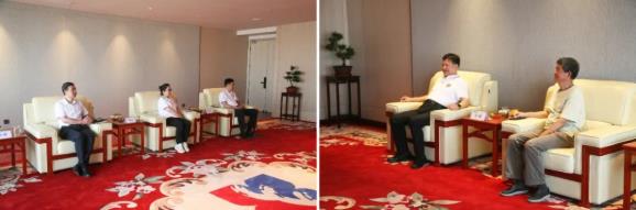 陕西服装学院及五零五药业吕明董事长一行到访金花股份 陕西服装学院及五零五药业吕明董事长一行到访金花股份